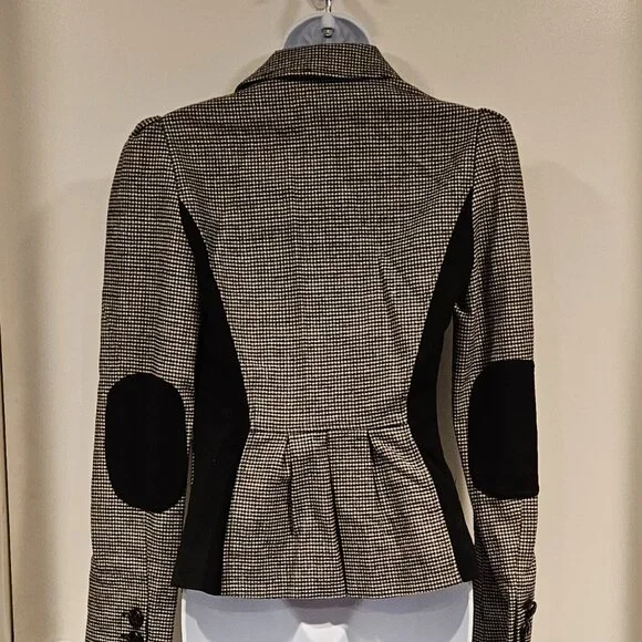 DVF 'Theobald' Blazer-Jacket, Houndstooth Print, Size 6 - Picture 7 of 13